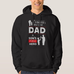 Vater A Sons erster Held A Daughters Erste Liebe V Hoodie