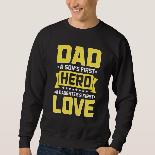Vater A Sons First Held A Daughters Erste Liebe 1 Sweatshirt (Vorderseite)