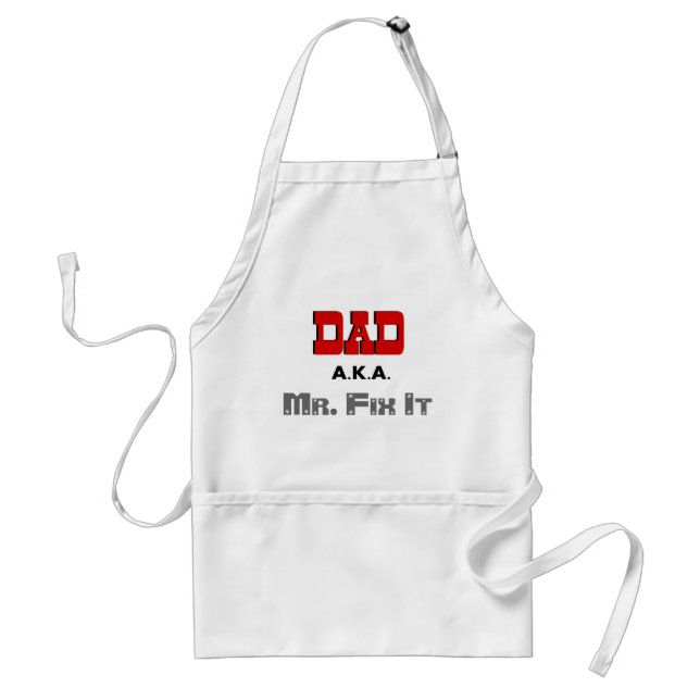 Vater-ALIAS Herr Fix It Novelty Apron Schürze (Vorne)
