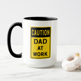 Vater an der Arbeits-Kaffee-Tasse Tasse