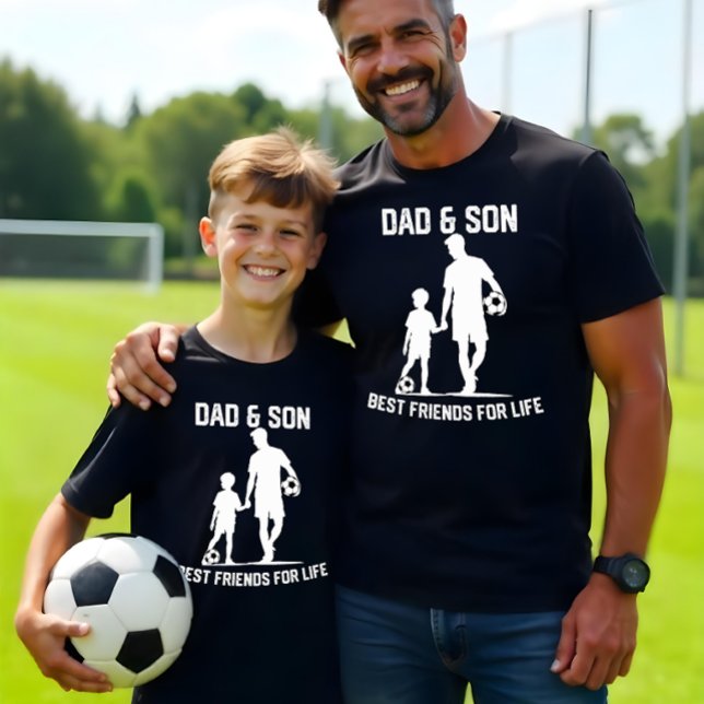 Vater and Son Soccer Bond - Die besten Freunde des T-Shirt (Von Creator hochgeladen)