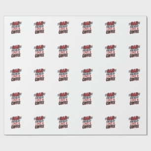 Vater, angetrieben von Liebe und Kaffee, Rennshirt Geschenkpapier