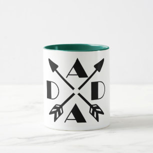 Vater Arrow Tasse, Personalisiertes Geschenk Custo Tasse