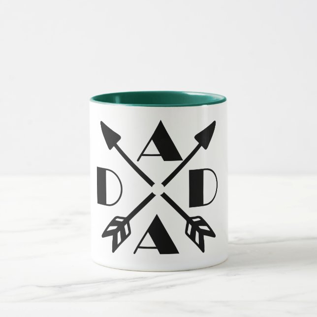 Vater Arrow Tasse, Personalisiertes Geschenk Custo Tasse (Zentrum)
