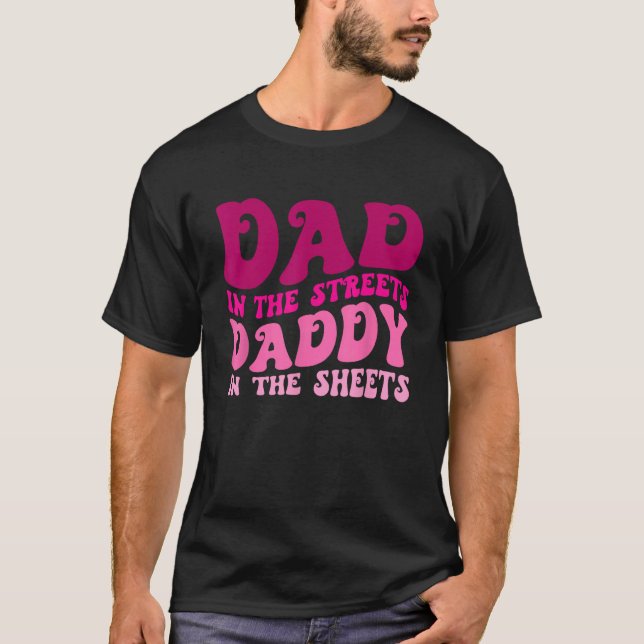 Vater auf den Straßen Daddy in den Blättern Funny  T-Shirt (Vorderseite)