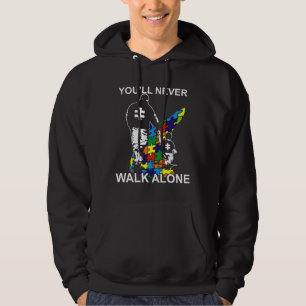 Vater Autismus Sie werden nie allein laufen Hoodie