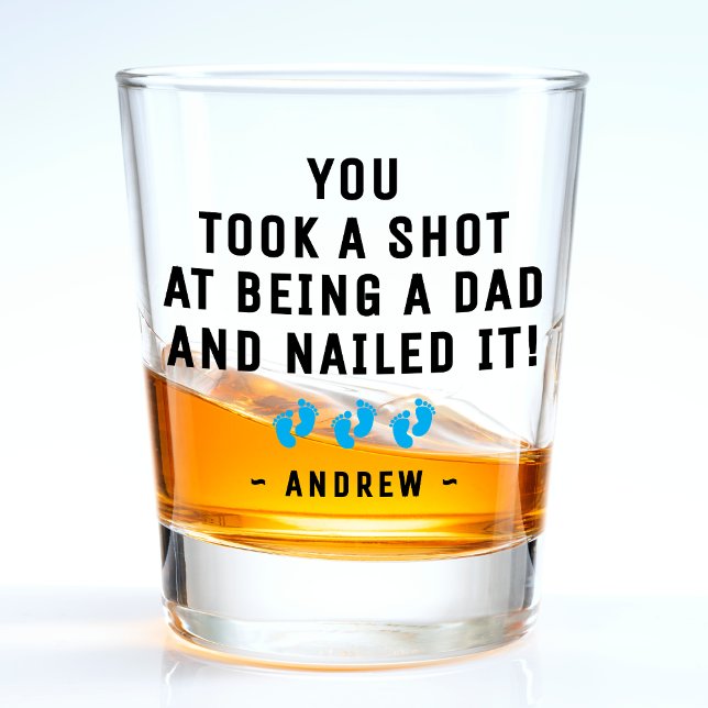 Vater Baby Feet Schnapsglas (Dad Baby Feet Shot Glass
)