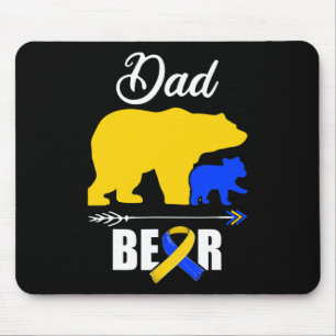 Vater-Bär-Trisomie-321-Syndrom-Bewusstsein Mousepad