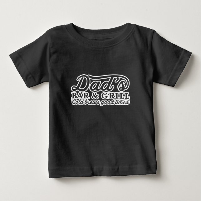 Vater Bar- und Grillideen Baby T-shirt (Vorderseite)