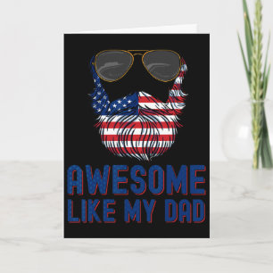 Vater Bart Awesome Wie Mein Vater 4. Juli Patriot  Karte
