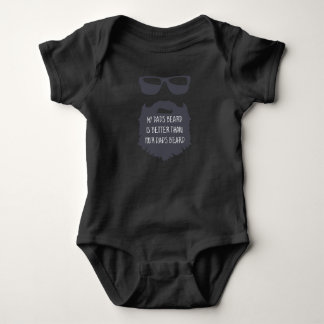 Vater Bart Baby One Piece Body Anzug schwarz Baby Strampler