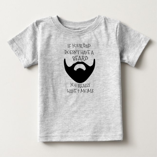 VATER-BART BABY T-SHIRT (Vorderseite)