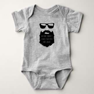 Vater Bart - cooler Bart Baby One Stück  Strampler