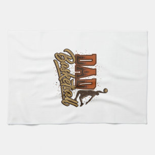 Vater Basketball Vintage Gravur Shirt Design_1 Geschirrtuch