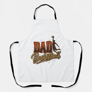 Vater Basketball Vintage Gravur Shirt Design_1 Schürze