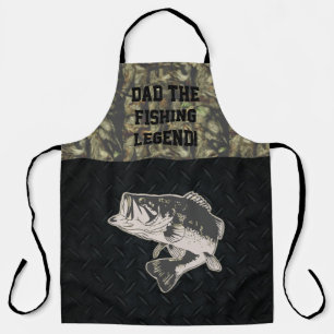 Vater Bass Fischen Legende Sportliche Camouflage Schürze