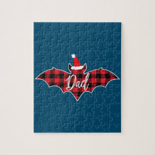 Vater Bat Christmas Papa Pajama Roter Kariert Buff