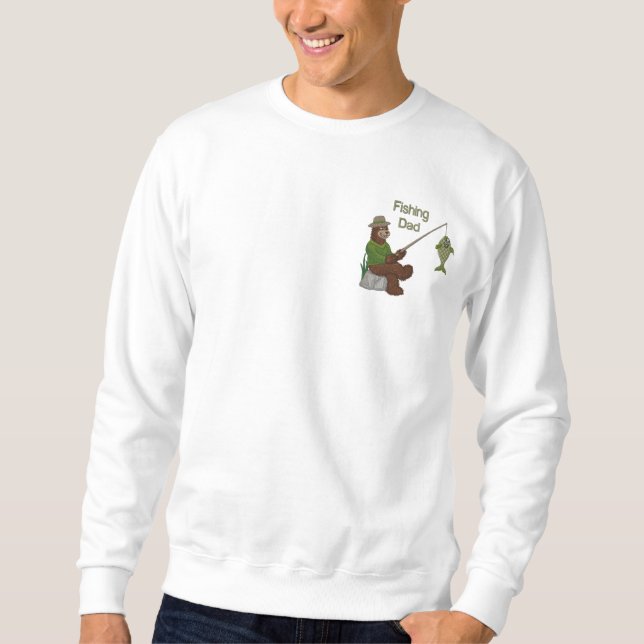 Vater Bear Besticktes Sweatshirt (Vorderseite)