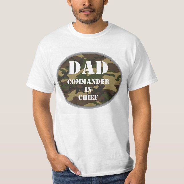 Vater, Befehlshaber des militärischen Hauptvaterma T-Shirt (Vorderseite)
