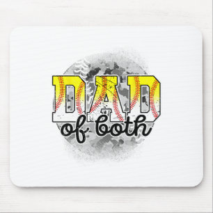 Vater beider Baseball-Softball-Vater#39;s-Tagesbas Mousepad