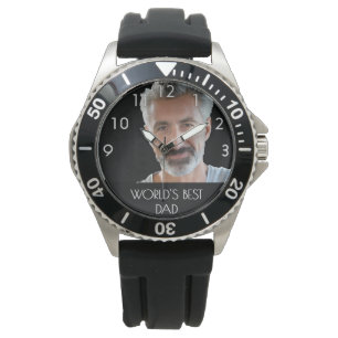 Vater bester Vater Foto Armbanduhr