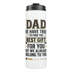 Vater Bestes Geschenk gehört Ihnen Vintage Vector  Thermosbecher