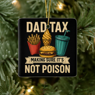 Vater besteuern sicherzustellen, dass es kein Gift Keramikornament