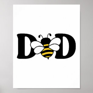 Vater Bienenzucht Niedlich 1. Geburtstag Matching Poster