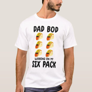 Vater Bod arbeitet für mein Sixpack Gym für Männer T-Shirt