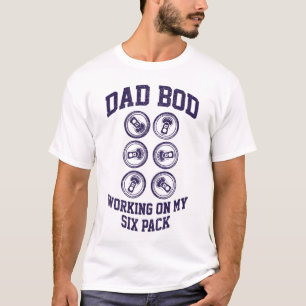 Vater Bod arbeitet mit meinem Sixpack-Shirt T-Shirt