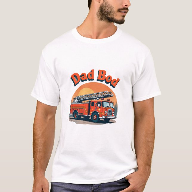 Vater Bod Fire Truck T - Shirt - Funny (Vorderseite)