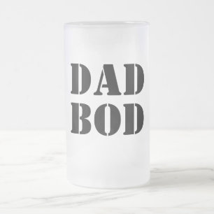 Vater Bod Funny Typografy Mattglas Bierglas