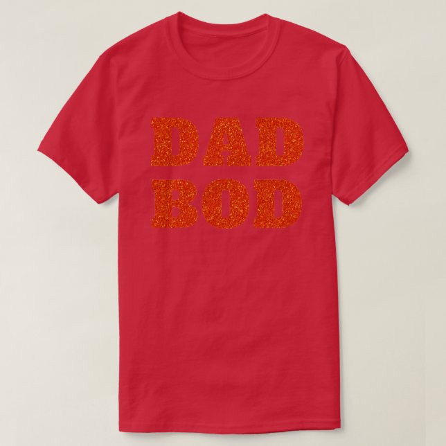 Vater Bod Glitzer T - Shirt (Design vorne)