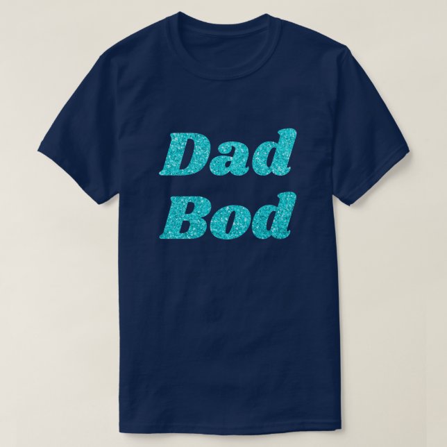 Vater Bod Glitzer T - Shirt (Design vorne)