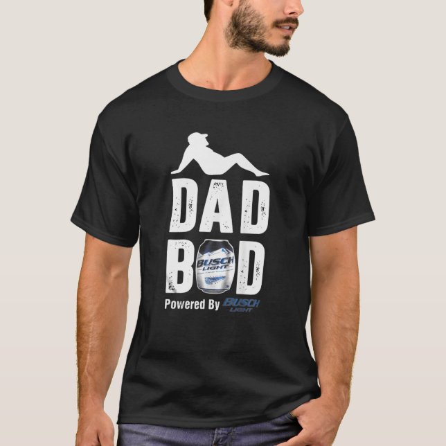 Vater-BOD mit Getränkebrüenne Funny Vathers Day T-Shirt (Vorderseite)