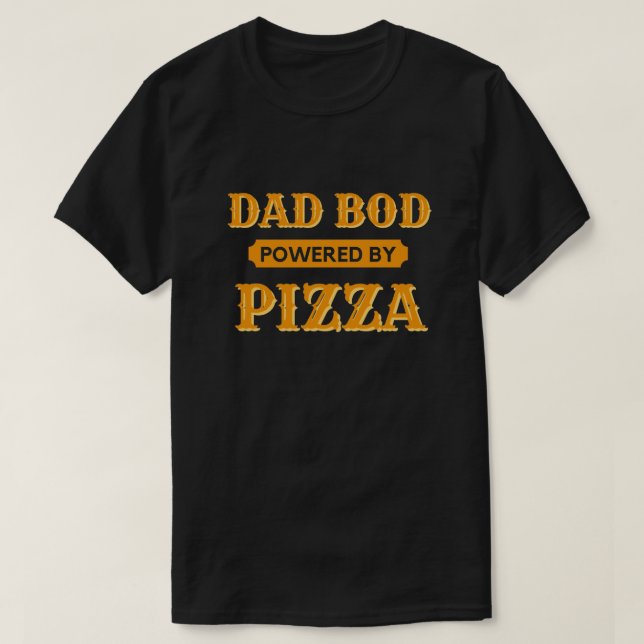Vater Bod mit Pizza-T - Shirt (Design vorne)