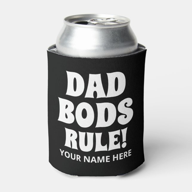 Vater Bods Regel lustig personalisiert kann cooler Dosenkühler (Kanne Vorderseite)