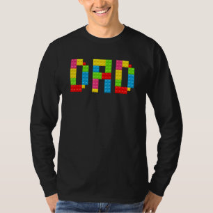 Vater Brick Builder Blocks Meister Erbauer T-Shirt