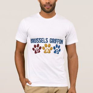 VATER BRÜSSELS GRIFFON Tatzen-Druck 1 T-Shirt