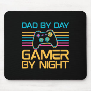 Vater by Day Gamer by Night Video Games Lover Game Mousepad