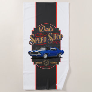 Vater Camaro Speed Shop Strandtuch