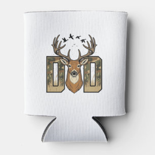 Vater-Camouflage-Hirsch-Vektordesign für Herren T- Dosenkühler