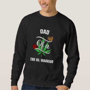 Vater Cbd Oil Awareness Leopard Buffalo Karierte F Sweatshirt