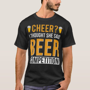 Vater Cheerleader Ich dachte, sie sagte Bierbeere  T-Shirt