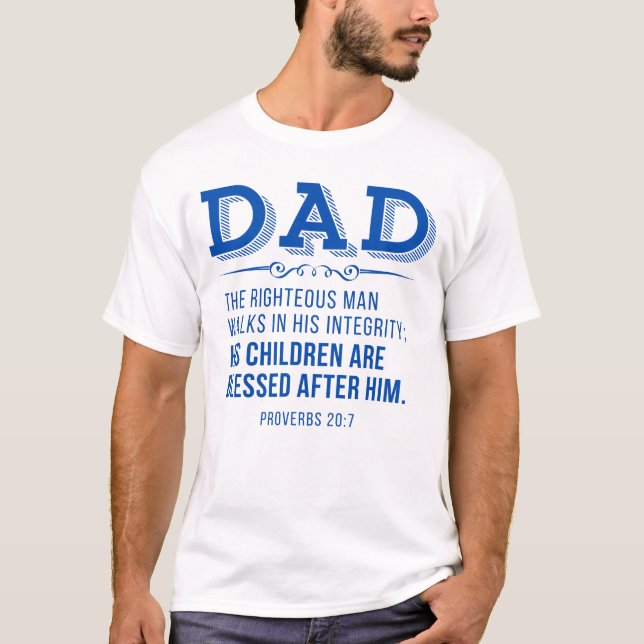 Vater - Christliche Schrift des Vaters T-Shirt (Vorderseite)