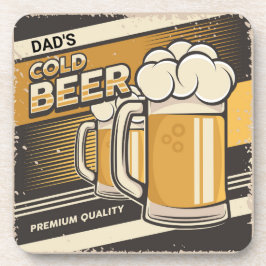VATER Classic Cold Beer Throw Kissen Getränkeuntersetzer