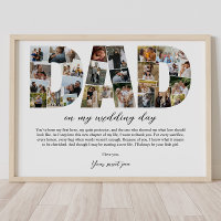 Vater Collage Auf meinem Hochzeitstag Vater Gesche