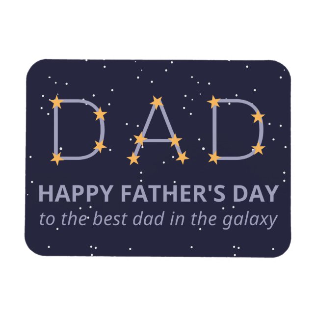 Vater Constellation Happy Vatertag Magnet (Horizontal)