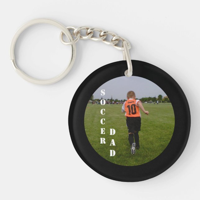 Vater Custom Sports Foto Schlüsselanhänger (Vorderseite)