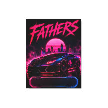 Vater Cyberpunk-Supercar-Leinwand